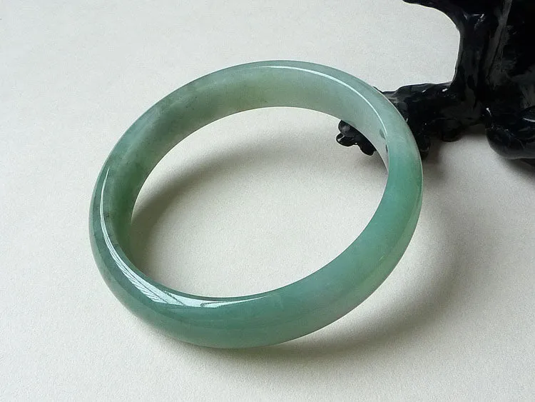 Natural Jade Bangle Jadeite Bangle Internal Diameter 60.5mm BER354