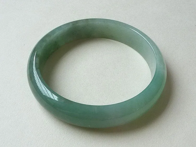 Natural Jade Bangle Jadeite Bangle Internal Diameter 60.5mm BER354