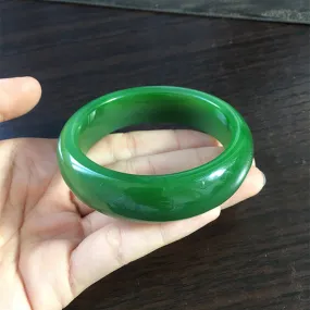 Natural Jade Bangle Nephrite Bangle Internal Diameter 55.3mm NBE010