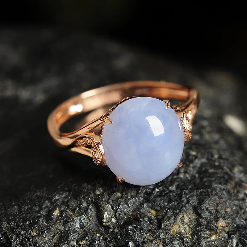 Natural Jade Ring Jadeite Gold Ring RG68