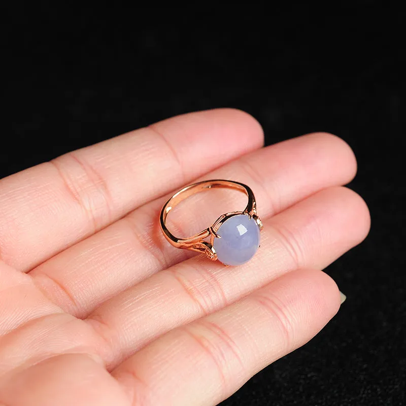 Natural Jade Ring Jadeite Gold Ring RG68