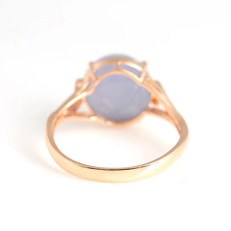 Natural Jade Ring Jadeite Gold Ring RG68