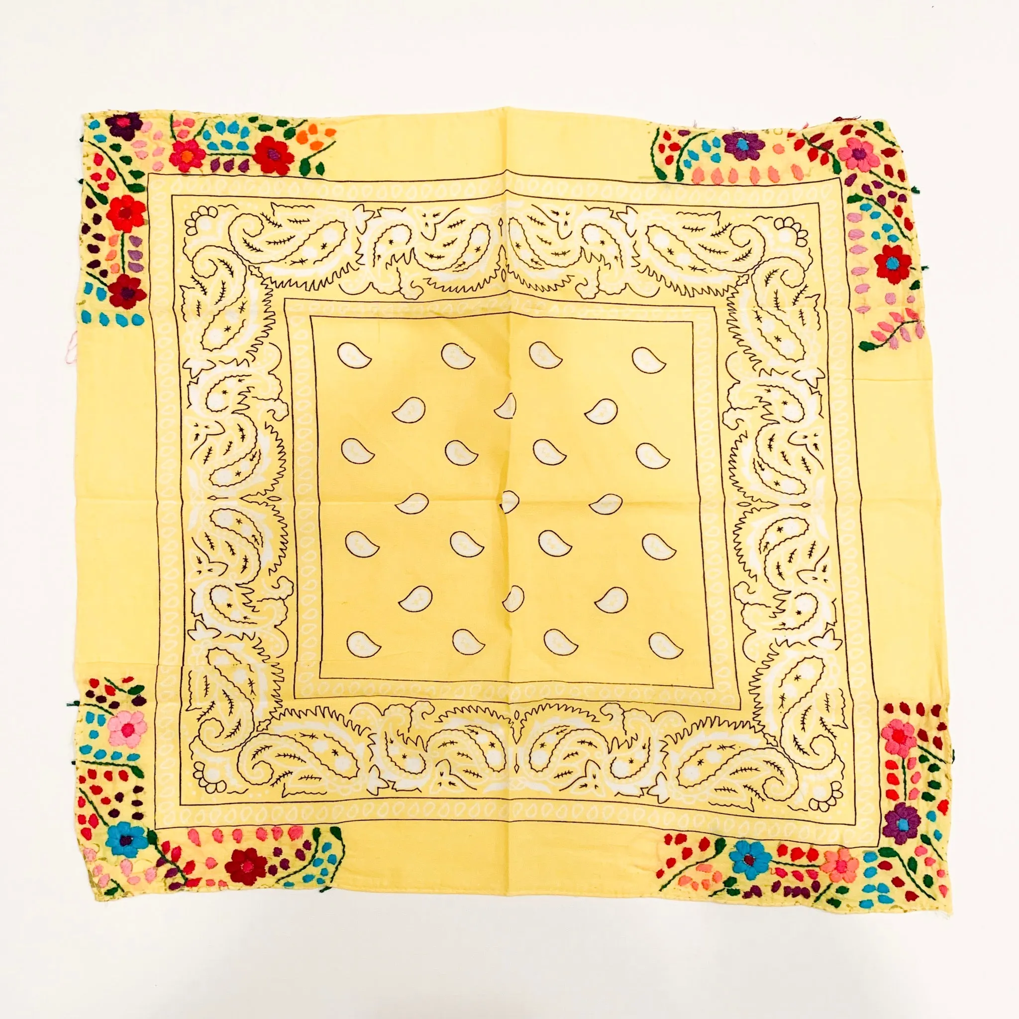 Neck scarves with Flowers (Assorted colors)