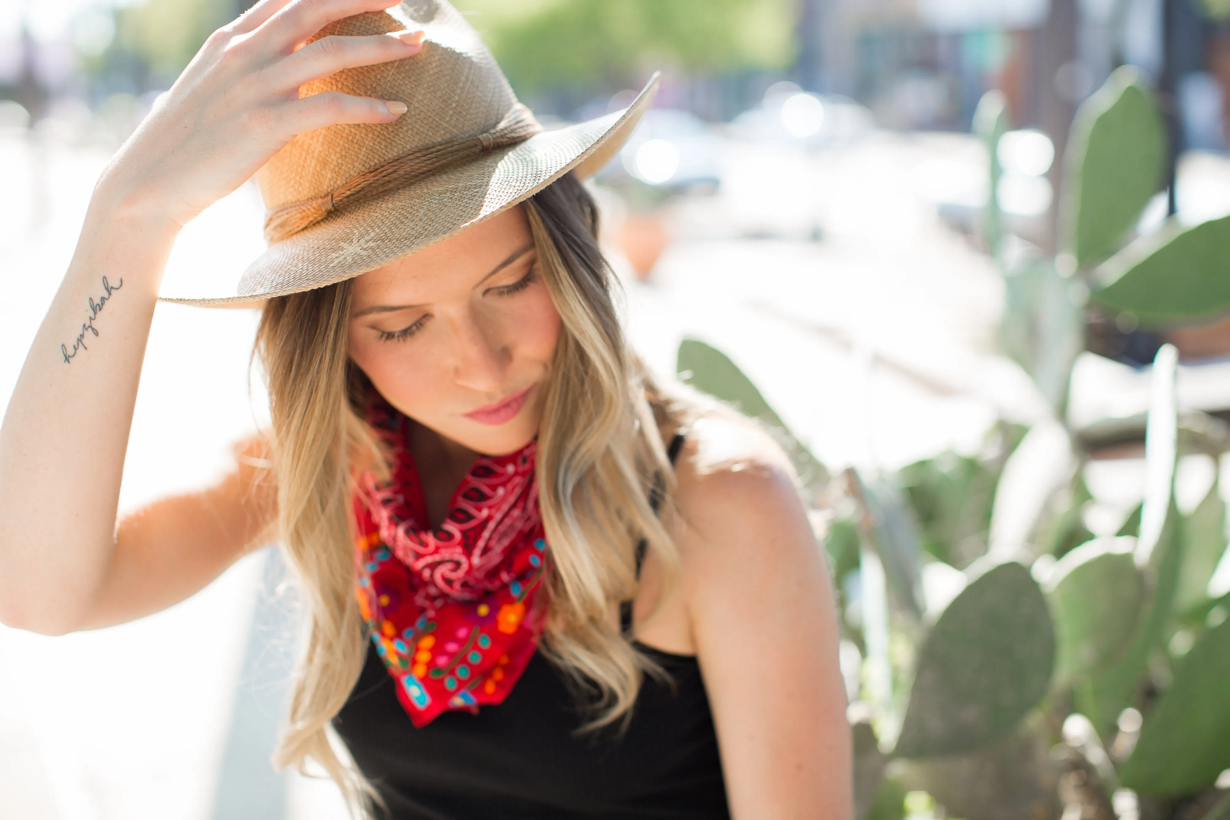Neck scarves with Flowers (Assorted colors)