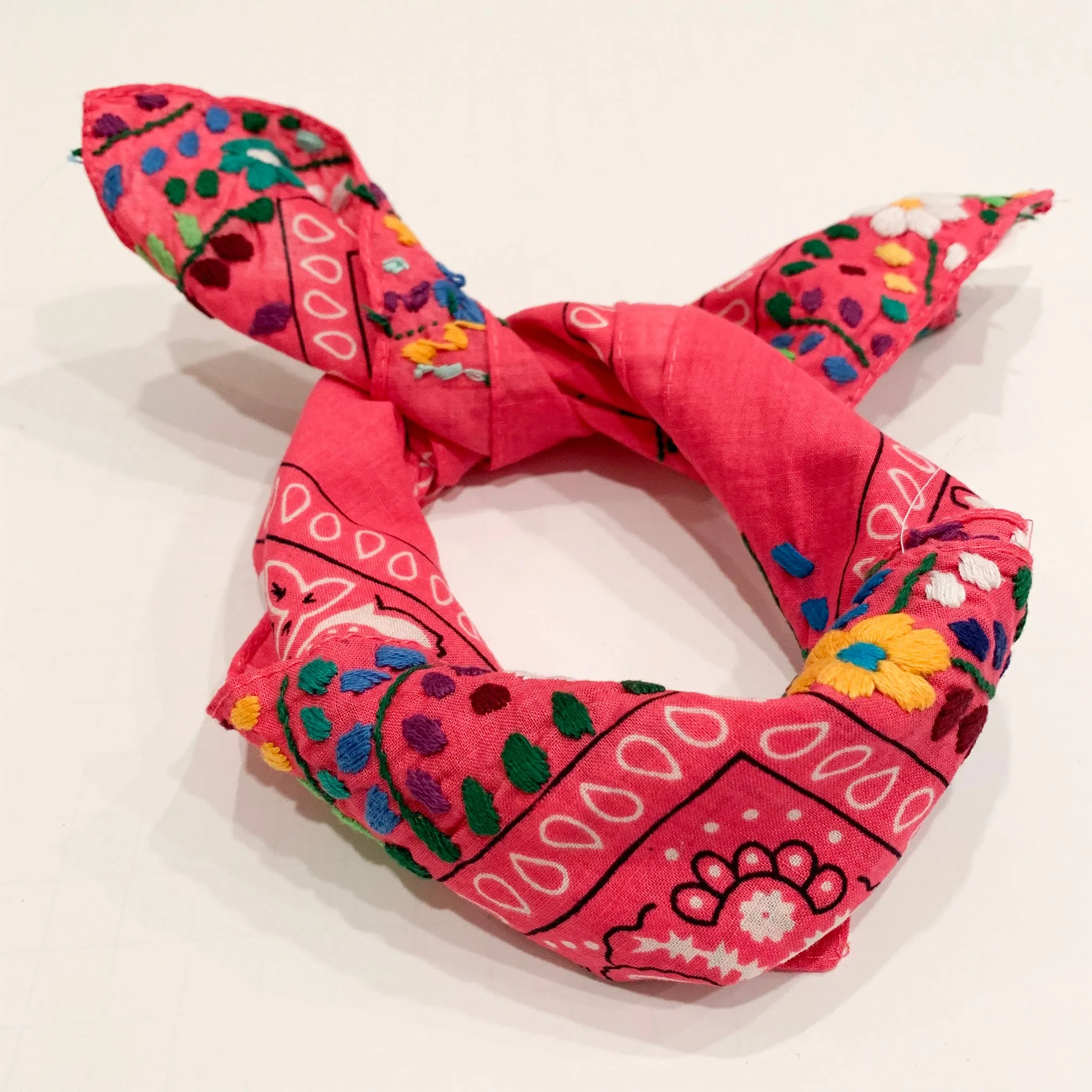 Neck scarves with Flowers (Assorted colors)