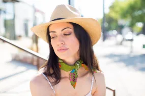 Neck scarves with Flowers (Assorted colors)