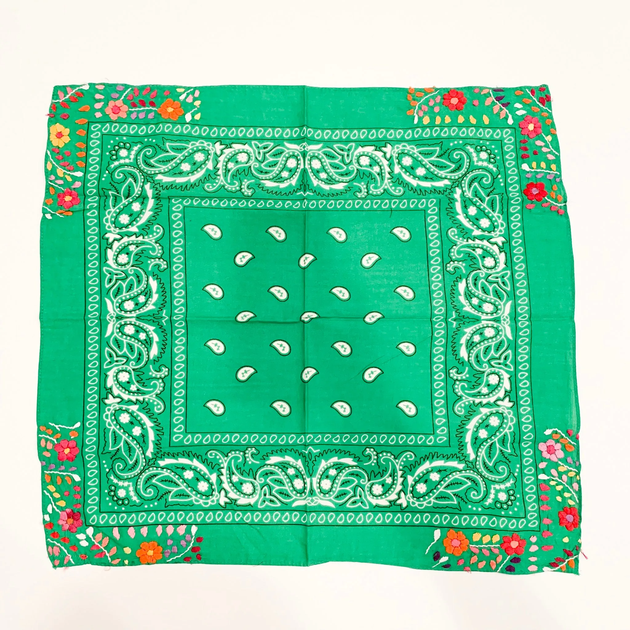 Neck scarves with Flowers (Assorted colors)