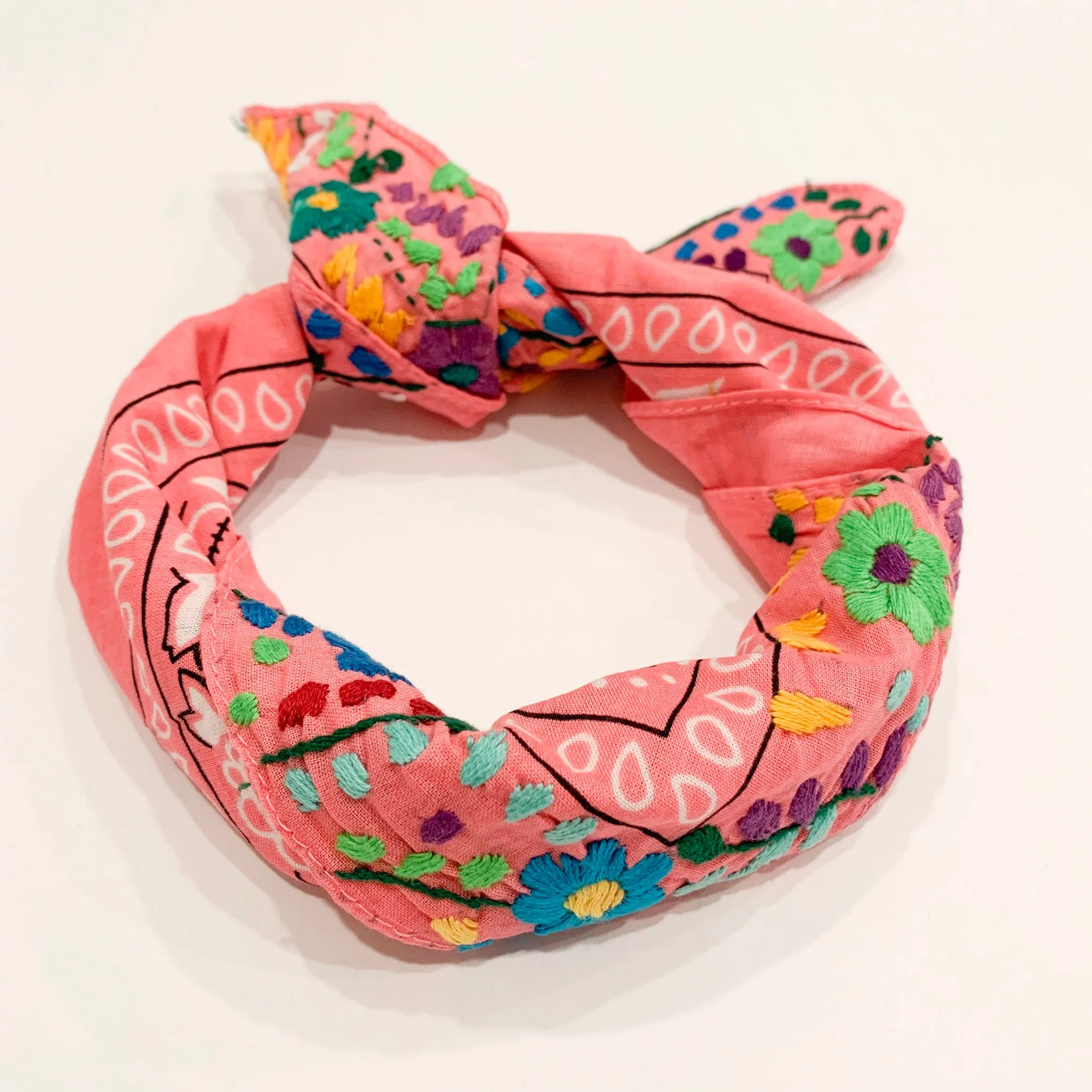 Neck scarves with Flowers (Assorted colors)