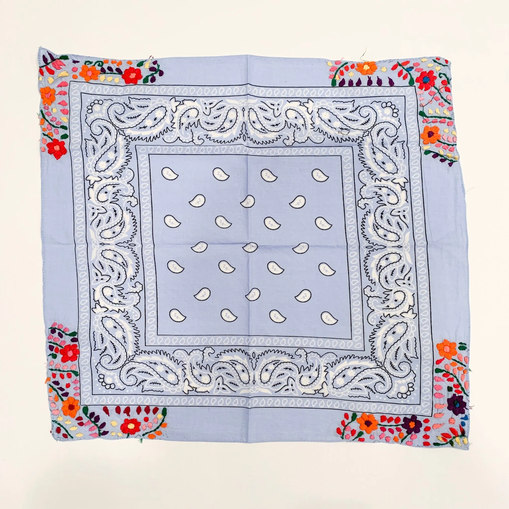 Neck scarves with Flowers (Assorted colors)