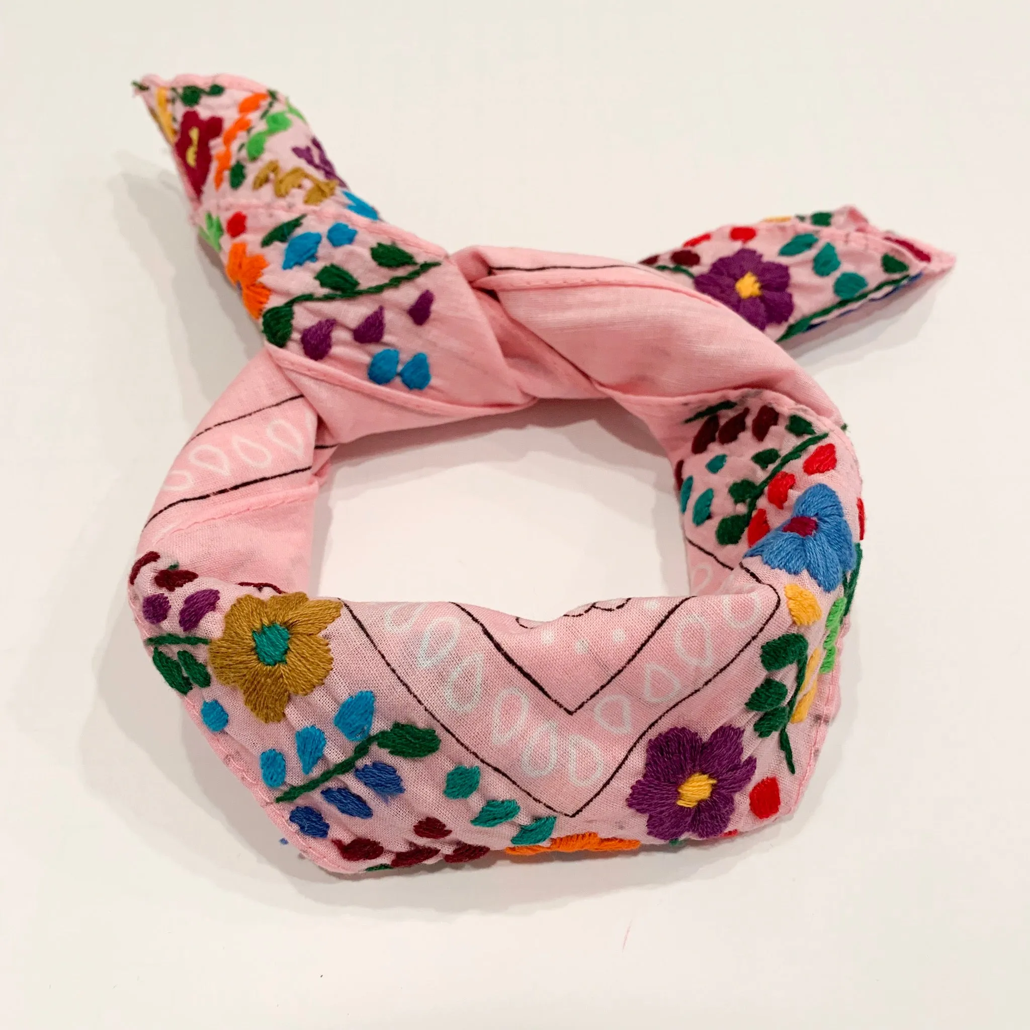 Neck scarves with Flowers (Assorted colors)