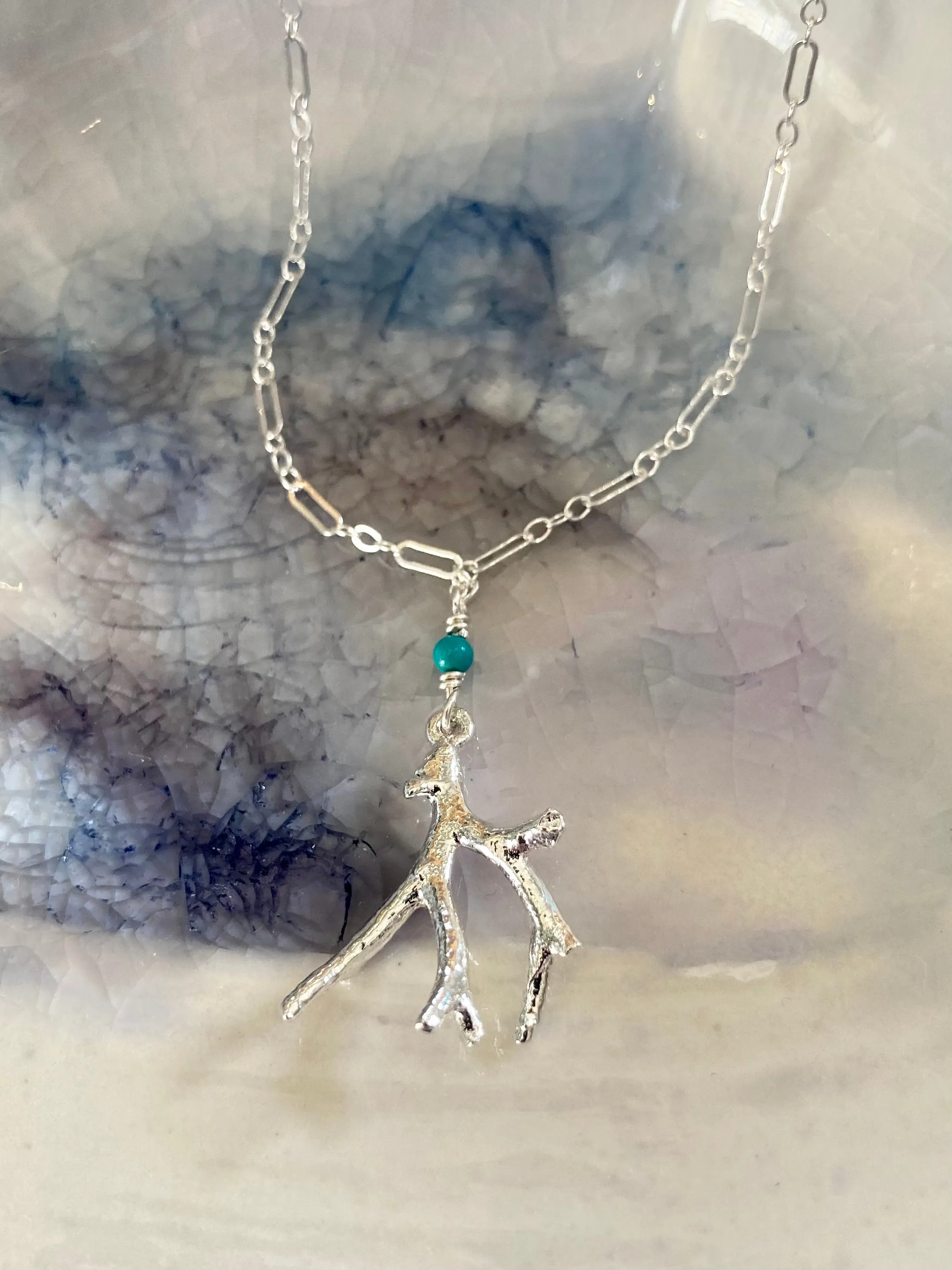 necklace . coral