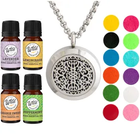 Necklace Diffusers With Oils WROUGHT IRON
