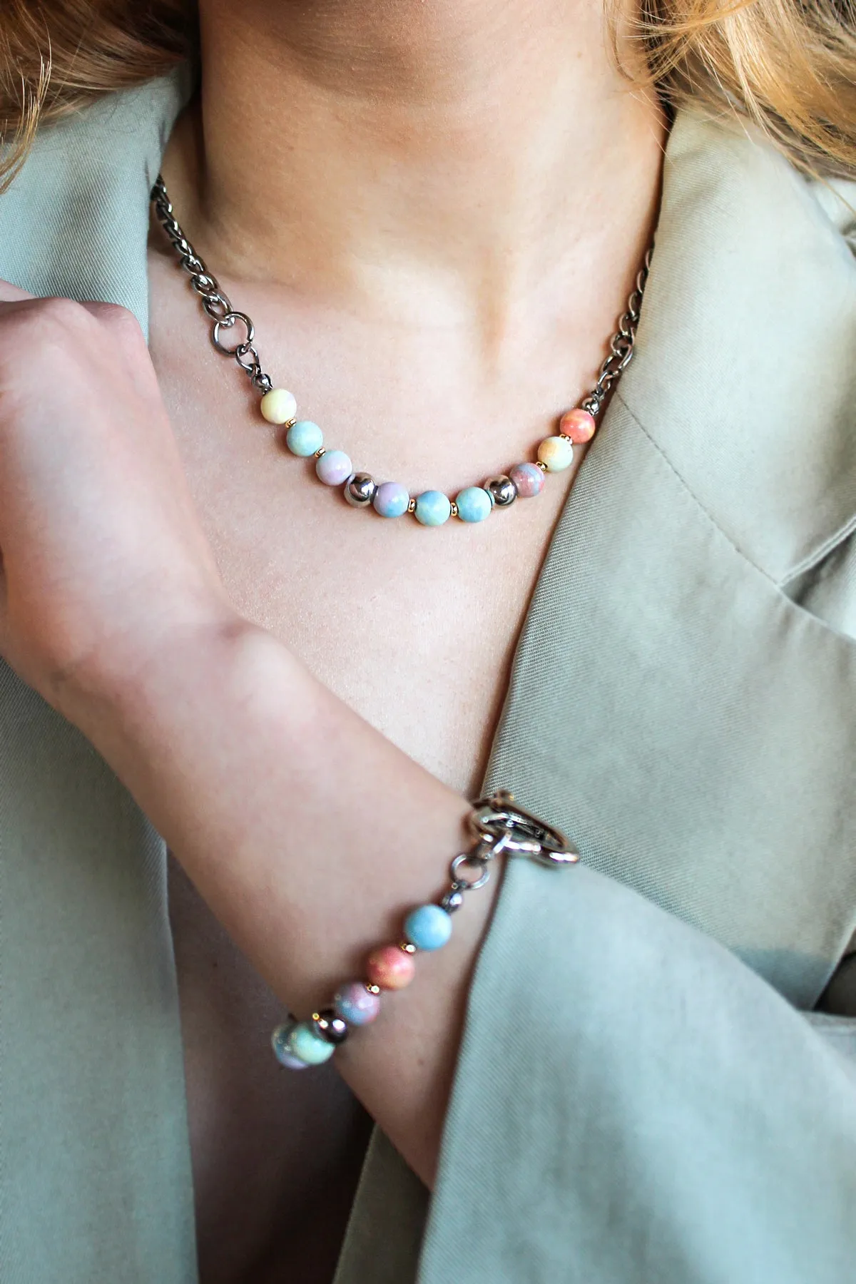 Necklace made of African stone