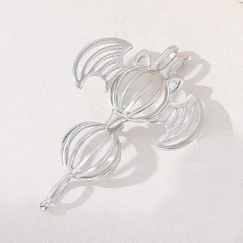 Necklace Pendant Blank Setting Halloween Charm 20x23mm Sterling Silver Fine 925 For One Bead No Prong DIY Jewelry Finding Wholesale 1pc