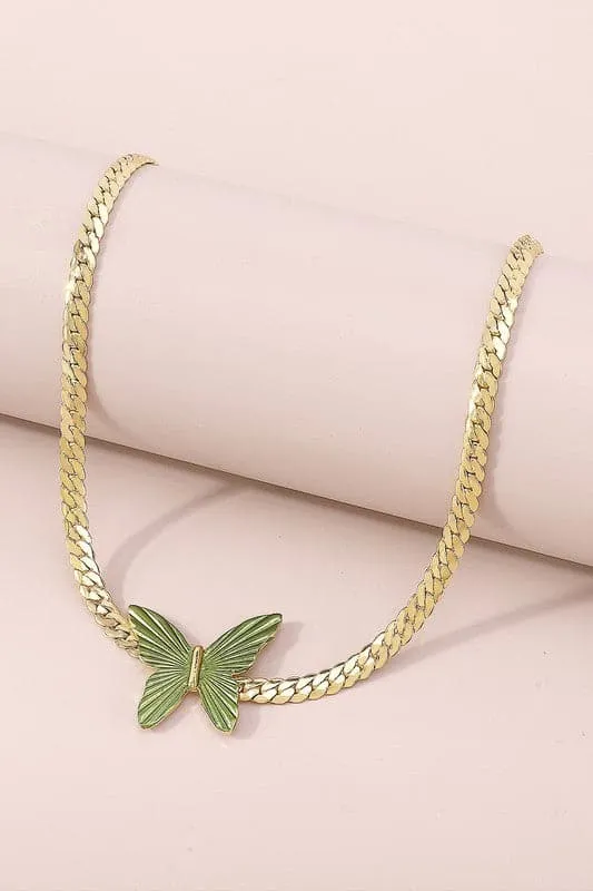 New Beginnings Cuban Link Chain Choker Necklace
