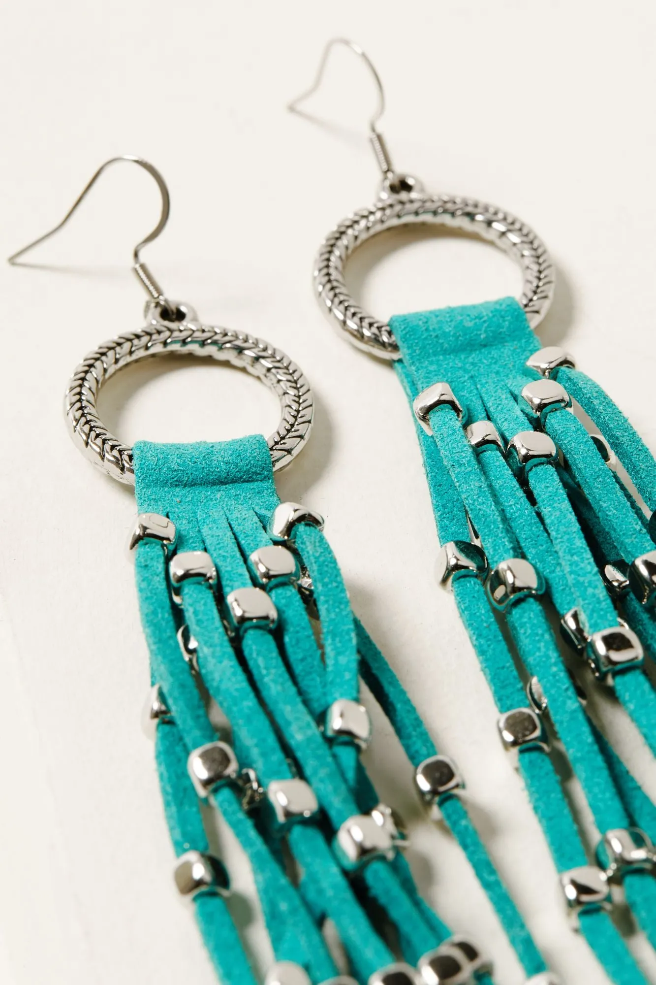 Nora Lane Suede Fringe Earrings