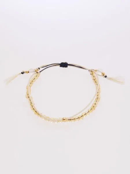 Nov Birthstone Silk Code Braid Bracelet - Citrine