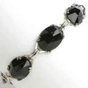 Onyx & Sterling Link Bracelet