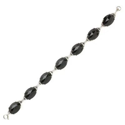 Onyx & Sterling Link Bracelet