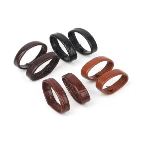Pair of Leather Watch Strap Band Keepers Loops Compatible with the Huawei Watch GT 46mm