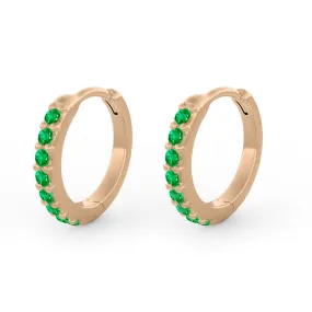 Paola Clicker Hoops, Emerald