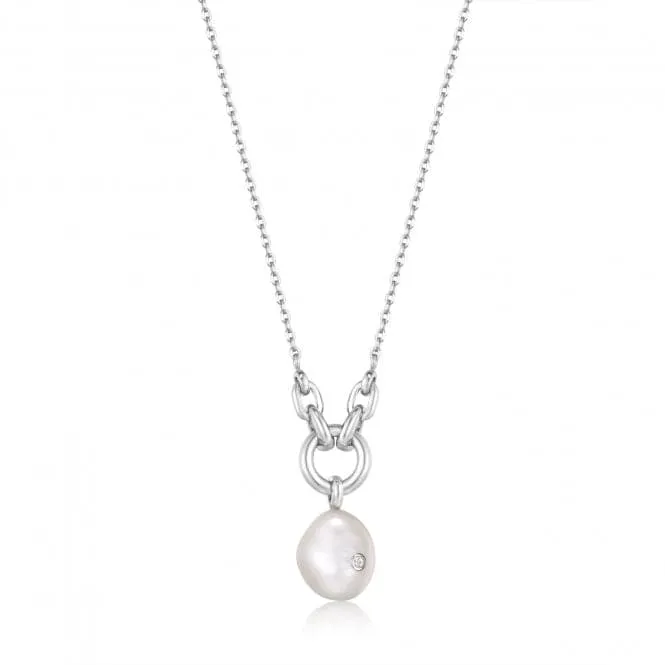 Pearl Sparkle Pendant Necklace  N043-03H