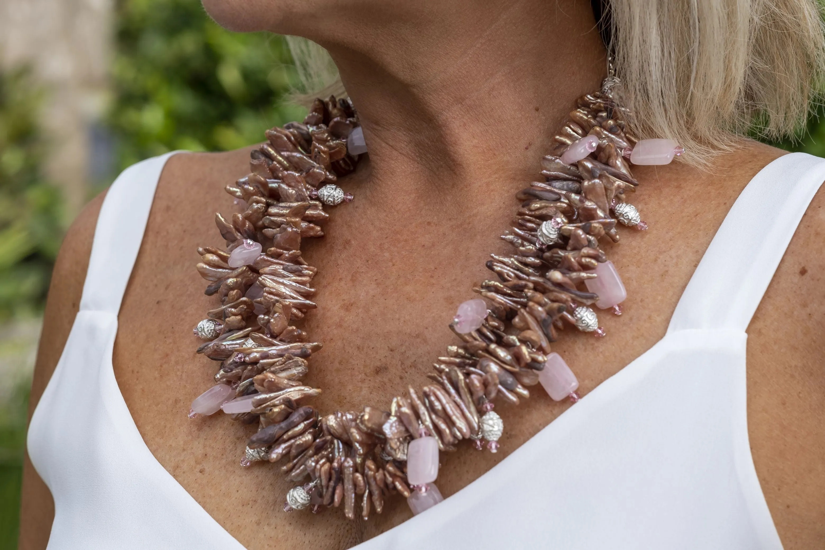 Pearls with Pink