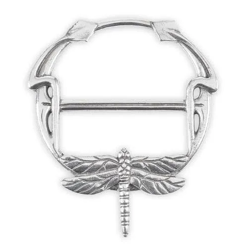 Pewter Dragonfly Scarf Ring
