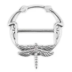 Pewter Dragonfly Scarf Ring