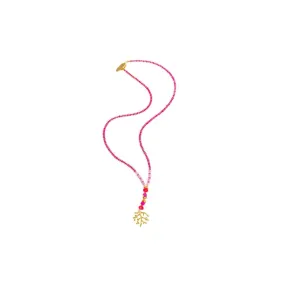Pranella Bubble Fire Coral Necklace