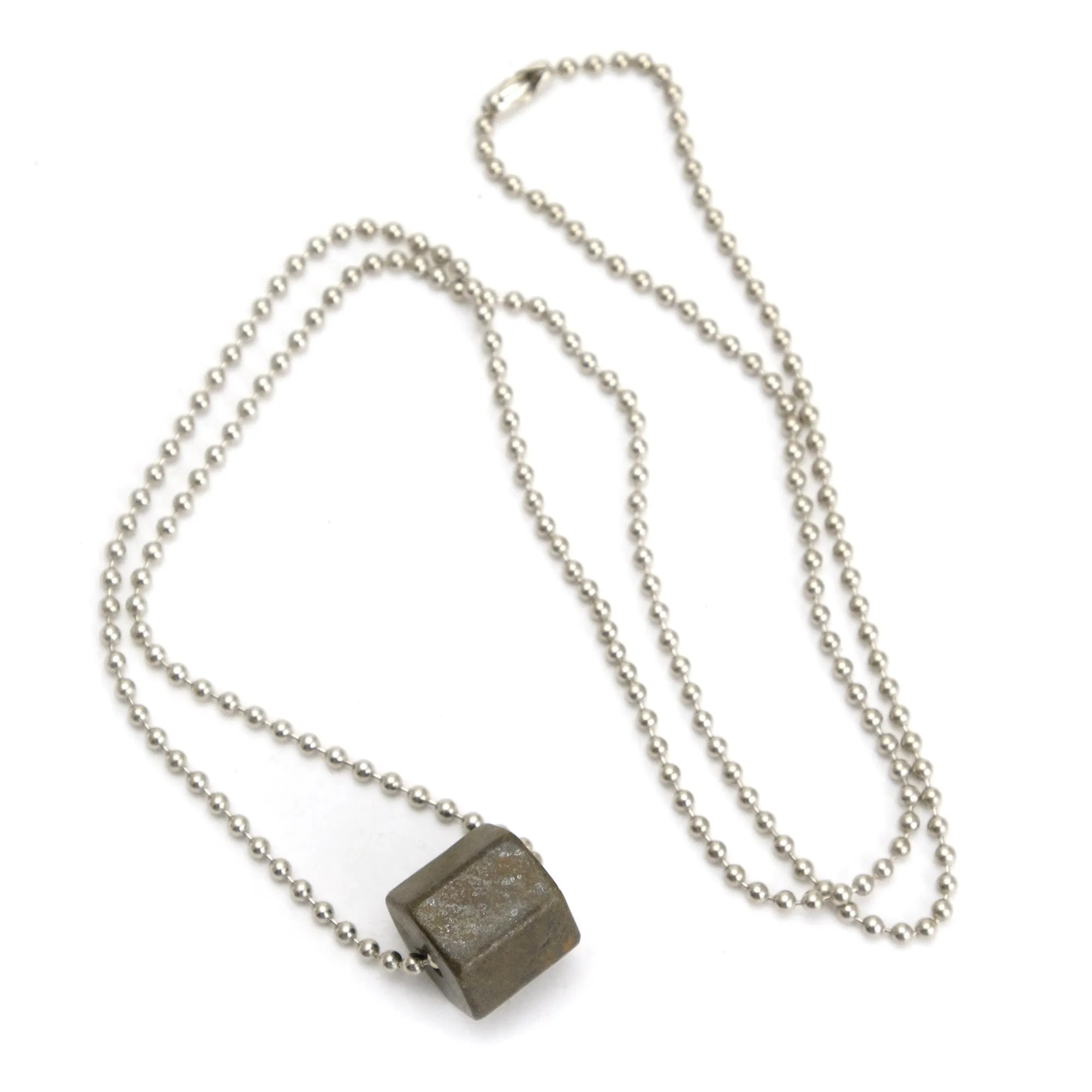 Pyrite Ball Chain Necklace