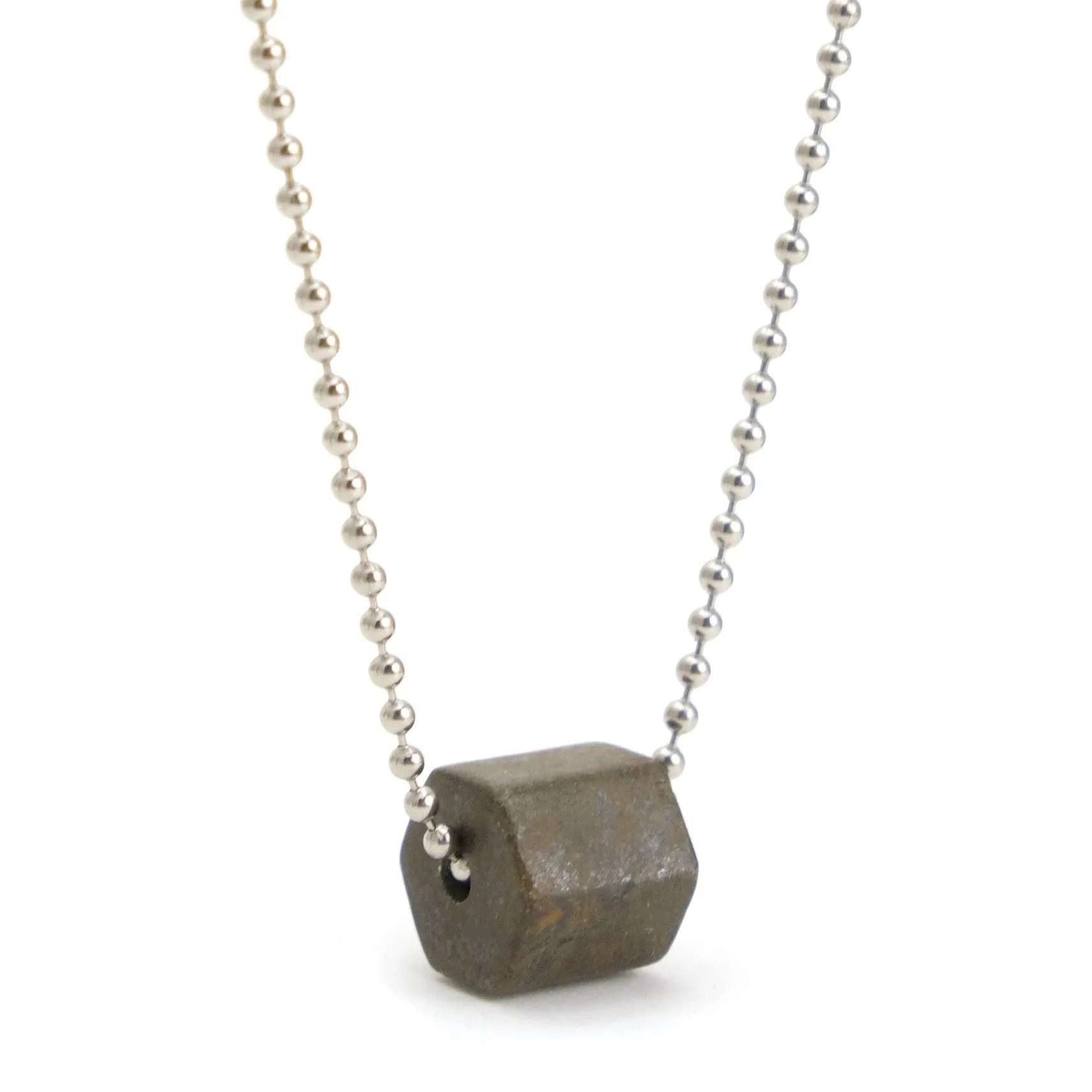 Pyrite Ball Chain Necklace