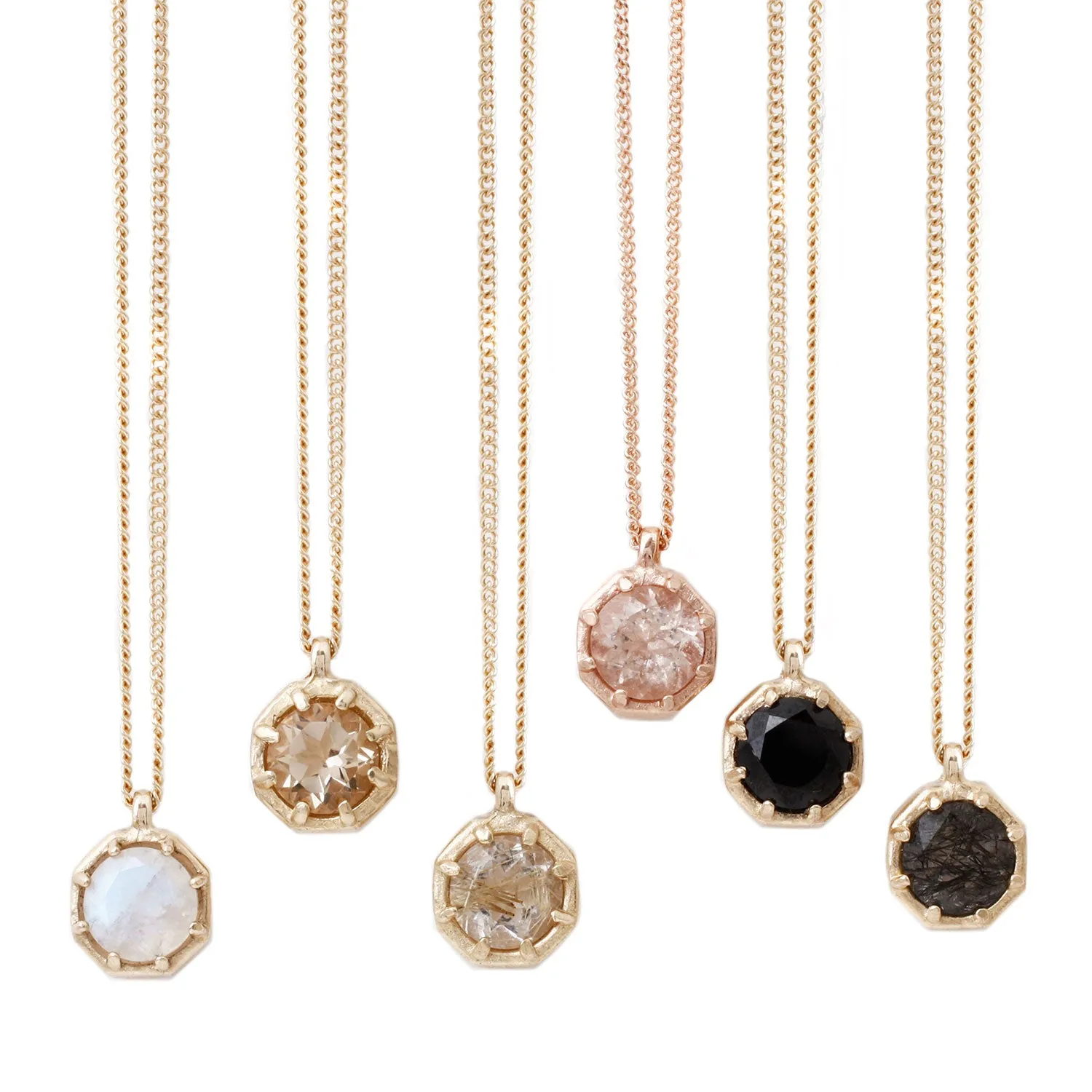 Quartz Octagon Necklace