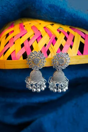 "Enchanting Emerald Jhumka"