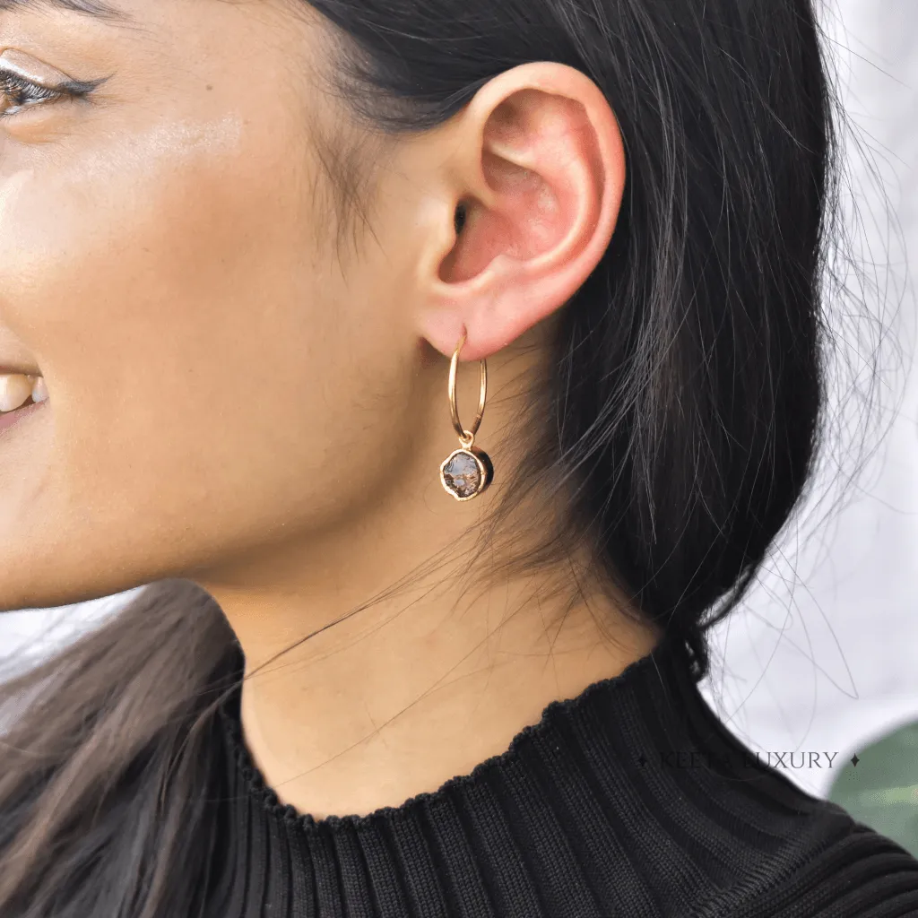 Raw Regency - Garnet Earrings