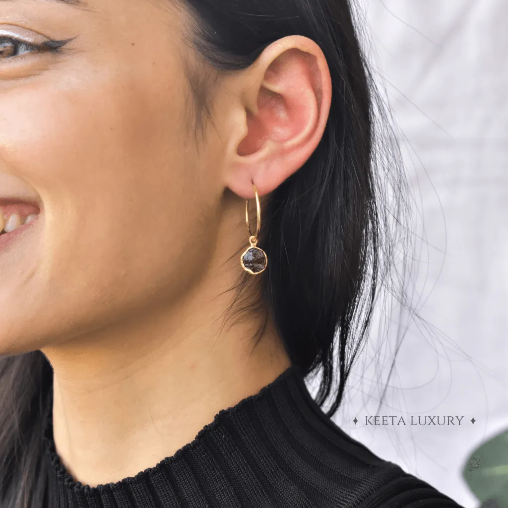 Raw Regency - Garnet Earrings