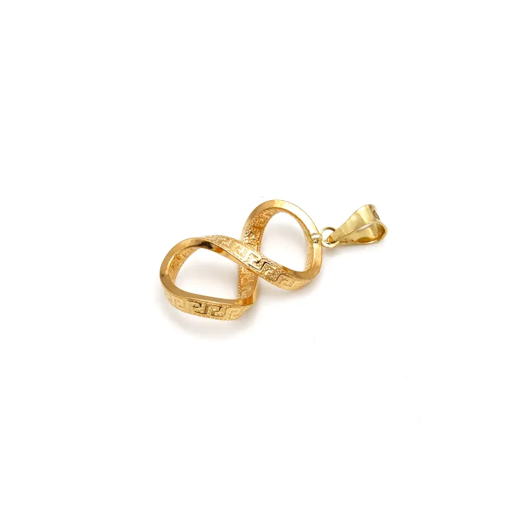 Real Gold Twisted Maze Hoop Pendant 3324/1/P P 1825
