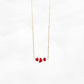 Red Coral Pendant Necklace