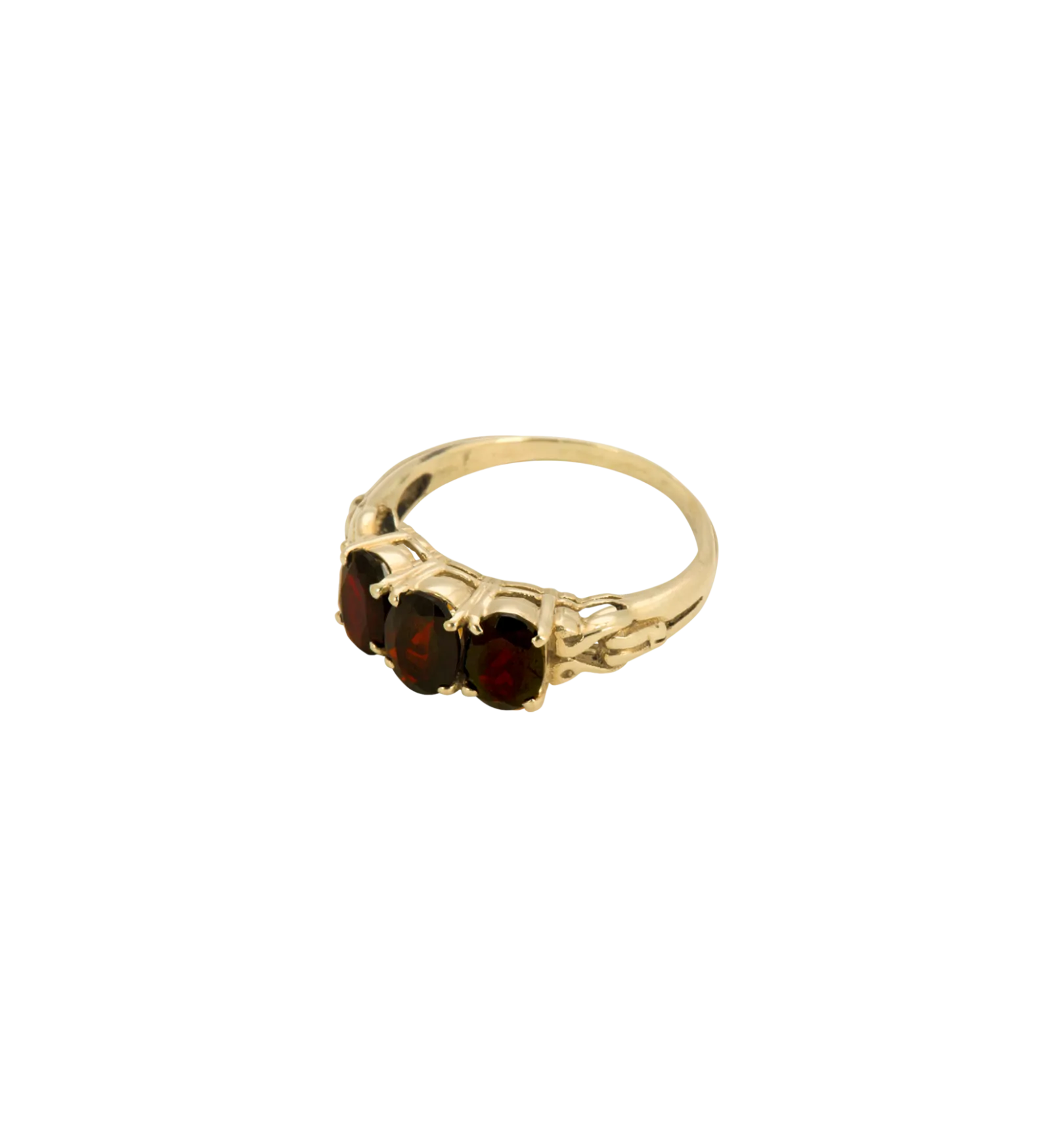 Rose Garnet Ring 14K