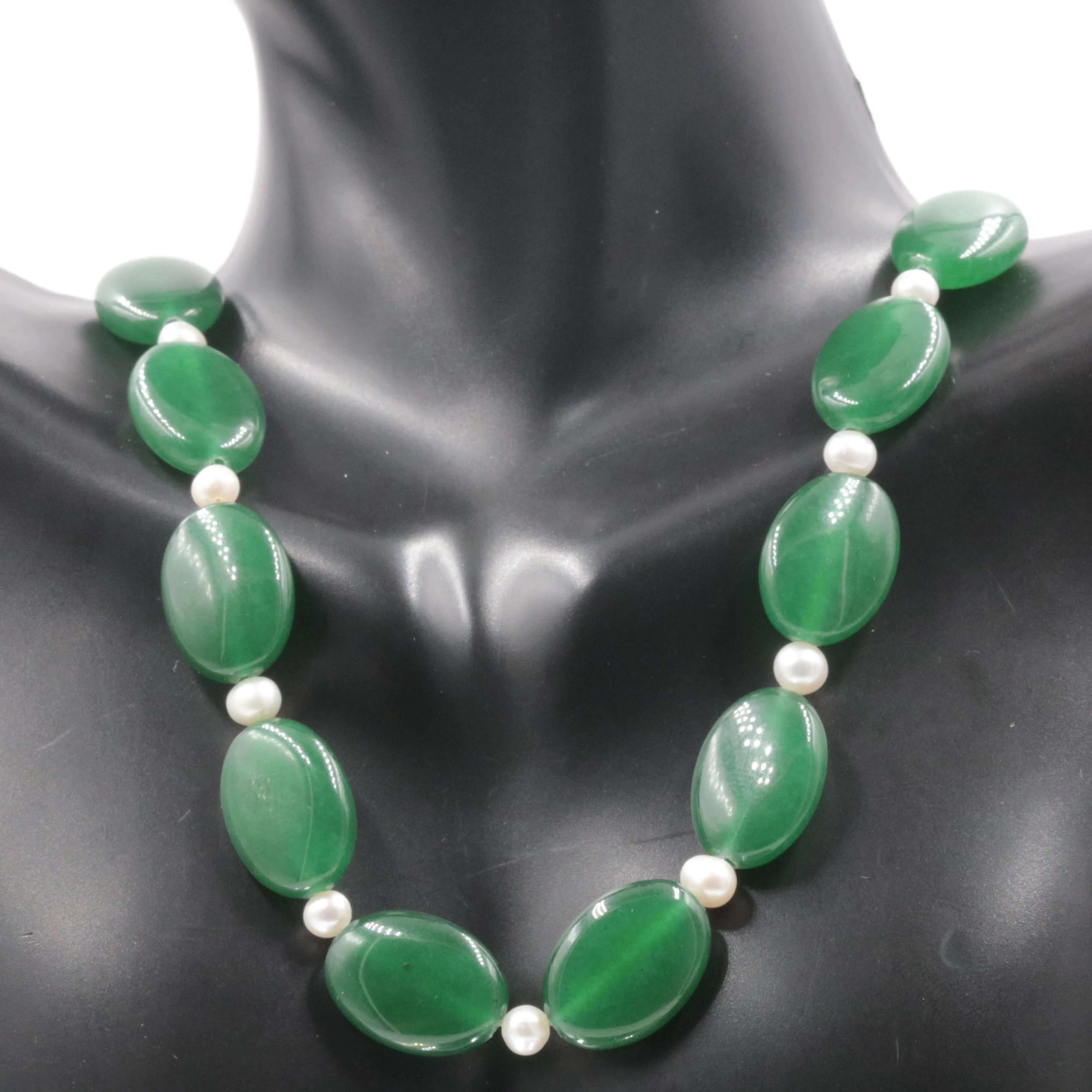 Ruby and Cultured Pearl Necklace Ruby Necklace Jade and Pearl Necklace July Birthstone Necklace June Birthstone Necklace SKU 6141185 6141186