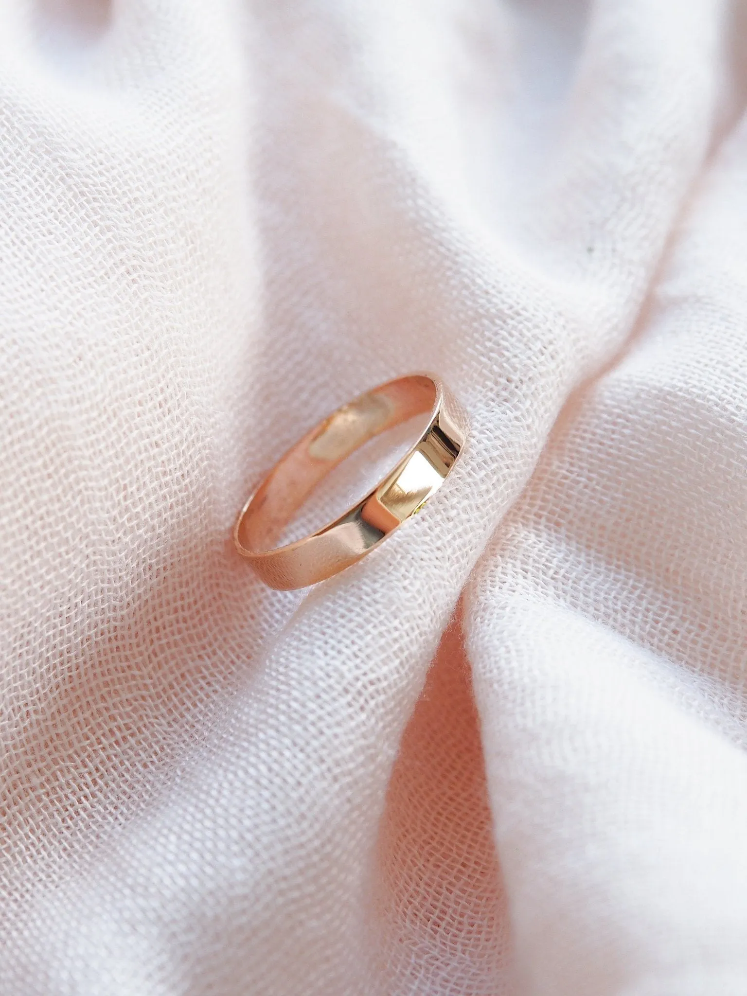 Sale - Thick Wide Gold Ring - Koa