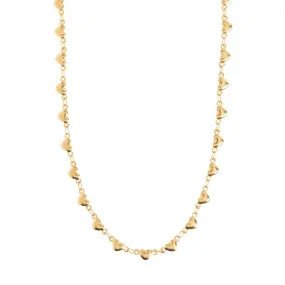 Sarah - Heart Chain Necklace Stainless Steel