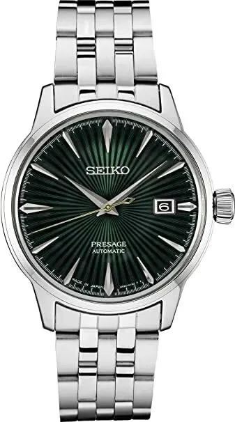 Seiko Presage Cocktail Time 40.5 mm Green Dial Men's Watch (SRPE15)