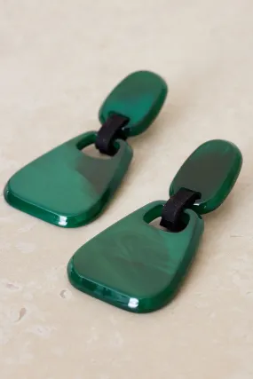 Selma Earrings - Emerald