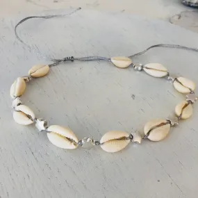 Silver Star Shell Choker