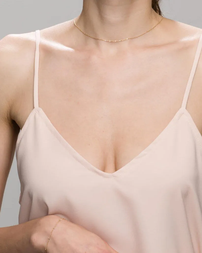Single CZ Back Necklace