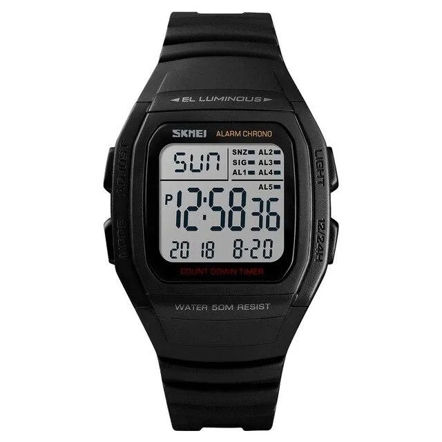 SKMEI 1278 Fashion Men Sports Digital Watch w/ Count Down