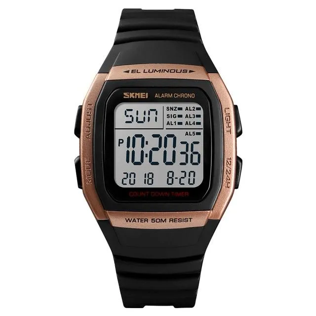 SKMEI 1278 Fashion Men Sports Digital Watch w/ Count Down