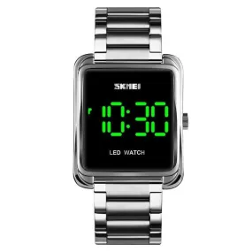 SKMEI 1505 Simplified Square LED Watch Waterproof w/ Night Light
