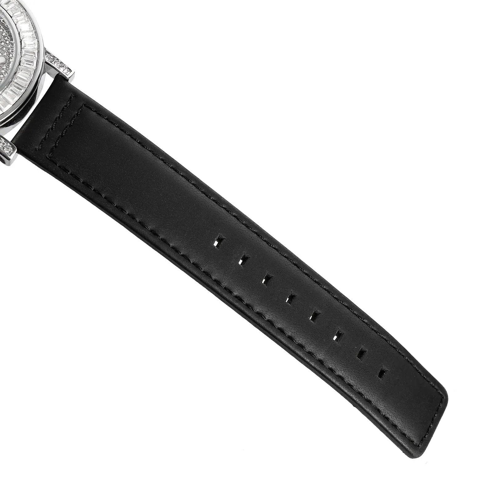 SKMEI 1953 Stylish Rhinestone Watch Bracelet for Women w/ PU Leather Strap